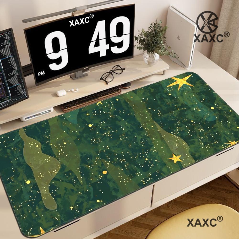 Green Retro Star Stripes Desk  - Retro Gaming Keyboard And Mouse ulasan dan harga